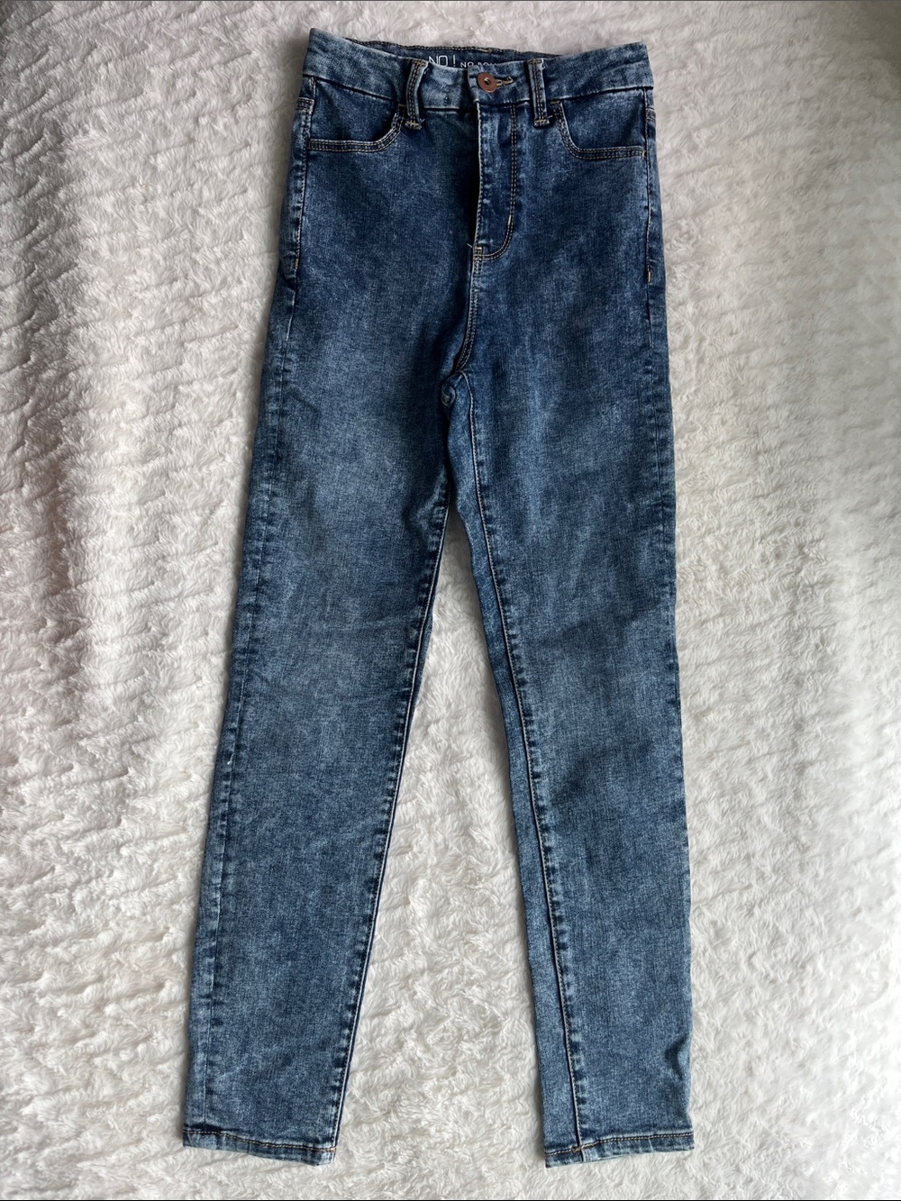 Women’s No Boundaries Slim Fit High Waist Blue Washed Jeans